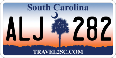 SC license plate ALJ282