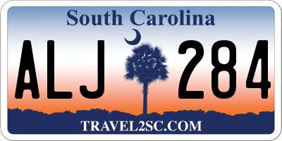 SC license plate ALJ284