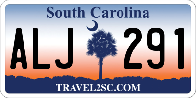 SC license plate ALJ291