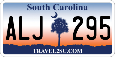 SC license plate ALJ295