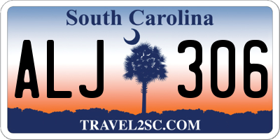 SC license plate ALJ306
