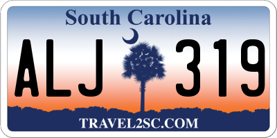 SC license plate ALJ319