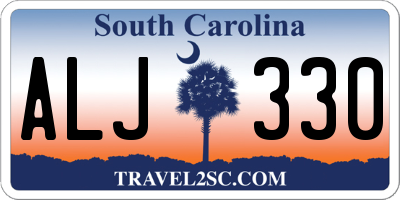 SC license plate ALJ330