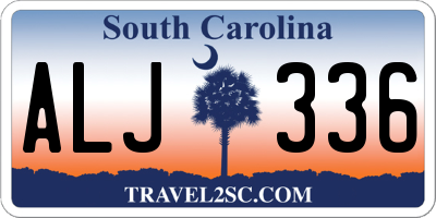SC license plate ALJ336