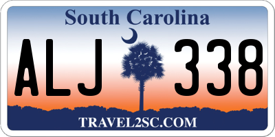 SC license plate ALJ338