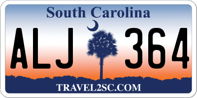 SC license plate ALJ364