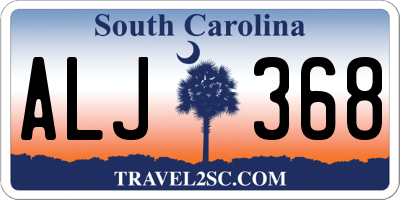 SC license plate ALJ368