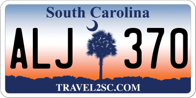 SC license plate ALJ370