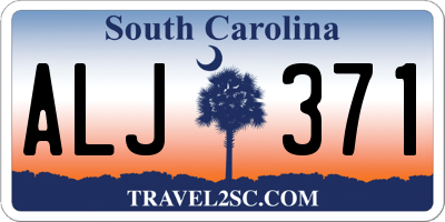 SC license plate ALJ371