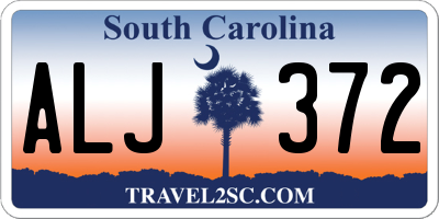 SC license plate ALJ372