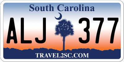 SC license plate ALJ377