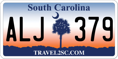 SC license plate ALJ379