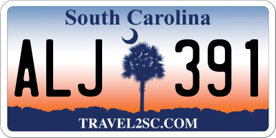 SC license plate ALJ391