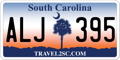 SC license plate ALJ395
