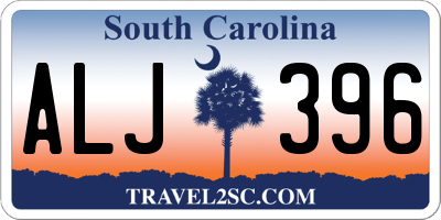 SC license plate ALJ396