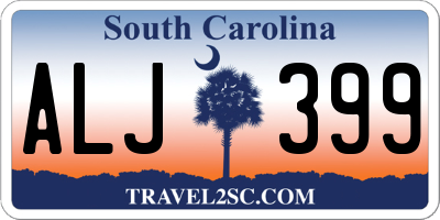 SC license plate ALJ399