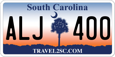 SC license plate ALJ400