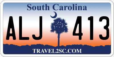 SC license plate ALJ413