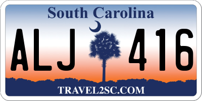 SC license plate ALJ416