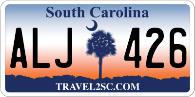 SC license plate ALJ426