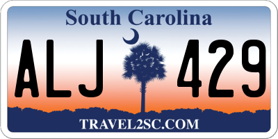SC license plate ALJ429
