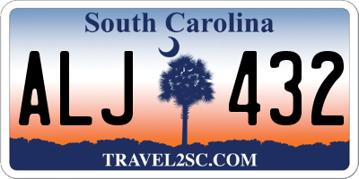 SC license plate ALJ432