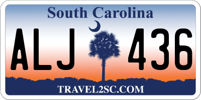 SC license plate ALJ436
