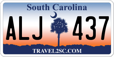 SC license plate ALJ437