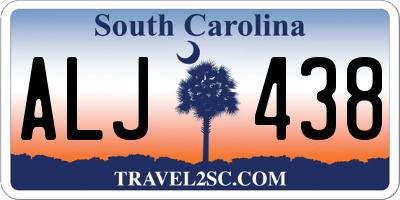 SC license plate ALJ438
