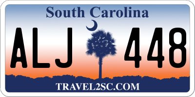 SC license plate ALJ448