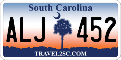SC license plate ALJ452
