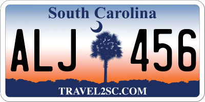 SC license plate ALJ456