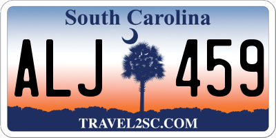 SC license plate ALJ459