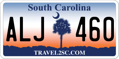 SC license plate ALJ460
