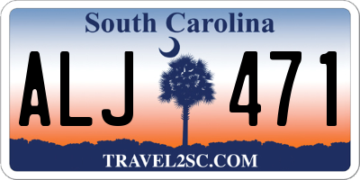 SC license plate ALJ471