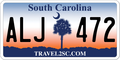 SC license plate ALJ472