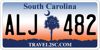 SC license plate ALJ482