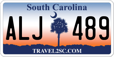SC license plate ALJ489