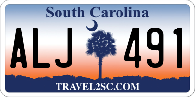SC license plate ALJ491