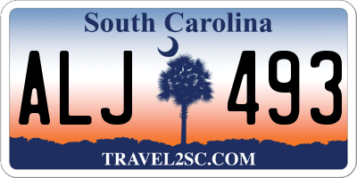 SC license plate ALJ493