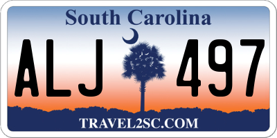 SC license plate ALJ497