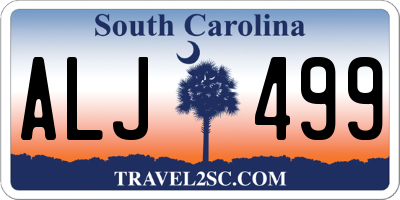 SC license plate ALJ499