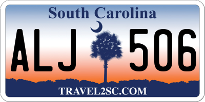 SC license plate ALJ506