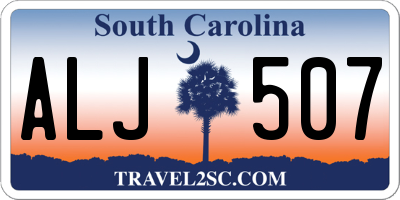 SC license plate ALJ507