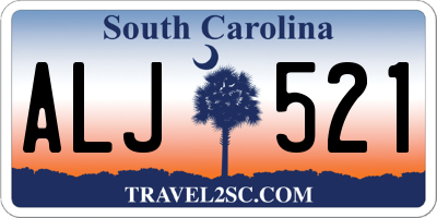 SC license plate ALJ521