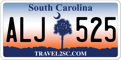 SC license plate ALJ525