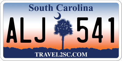 SC license plate ALJ541
