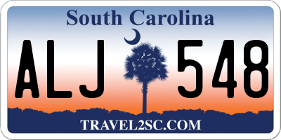 SC license plate ALJ548