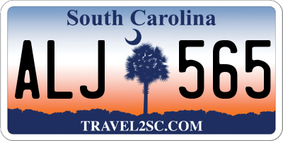 SC license plate ALJ565