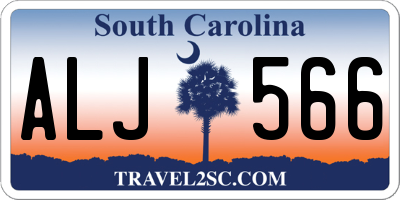 SC license plate ALJ566